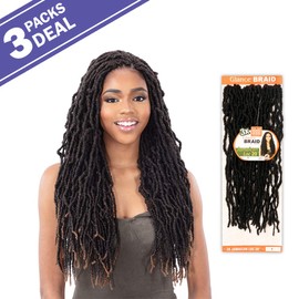 ModelModel Crochet Braids Glance 3X Jamaican Loc 20" (3-PACK, 1)