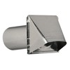 Deflecto Dryer Vent, Wide Mouth Galvanized Vent Hood with Pipe,