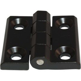 Metal Hinge Screw-On Hinge Zinc Die-Cast Zinc GD-Zn 60 x 60 mm 270° Black Powder Coated