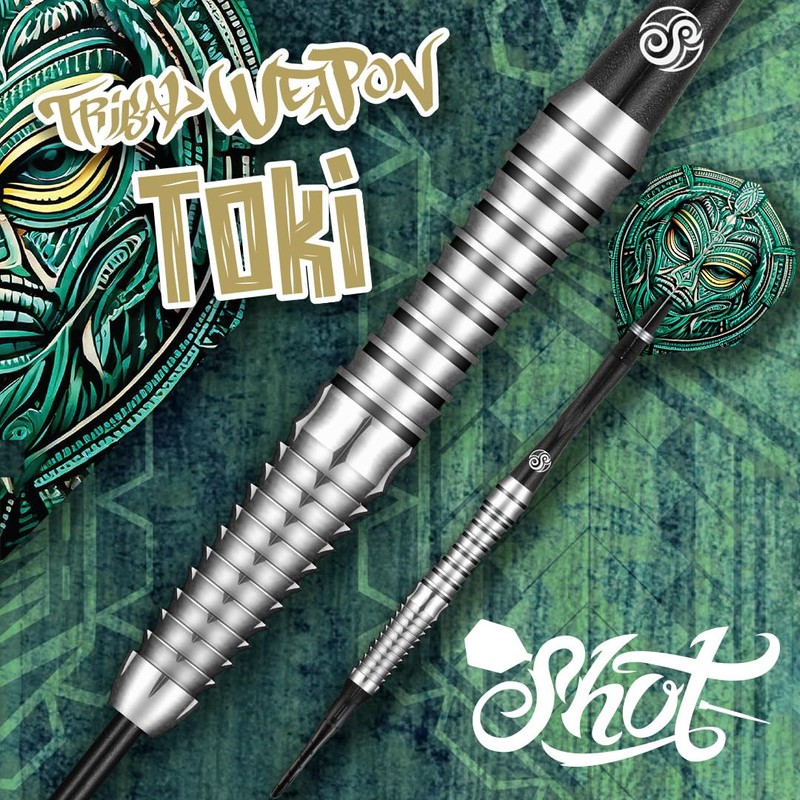 Shot! Tribal Weapon Toki Soft Tip Darts Set 90% Tungsten