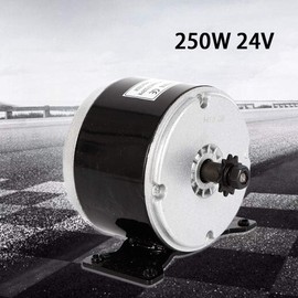 24V 250W Electric Motor DC 2750RPM Permanent Magnet Electric Motor Brushed for E Scooter Go-Kart Drive Mini Bike Speed Control, MY1016