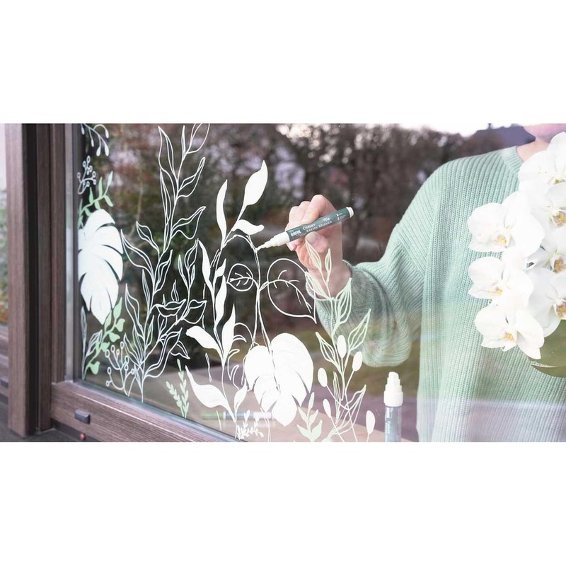 KREUL 22709 Chalky Chalk Markers Set of 4 Window Decoration