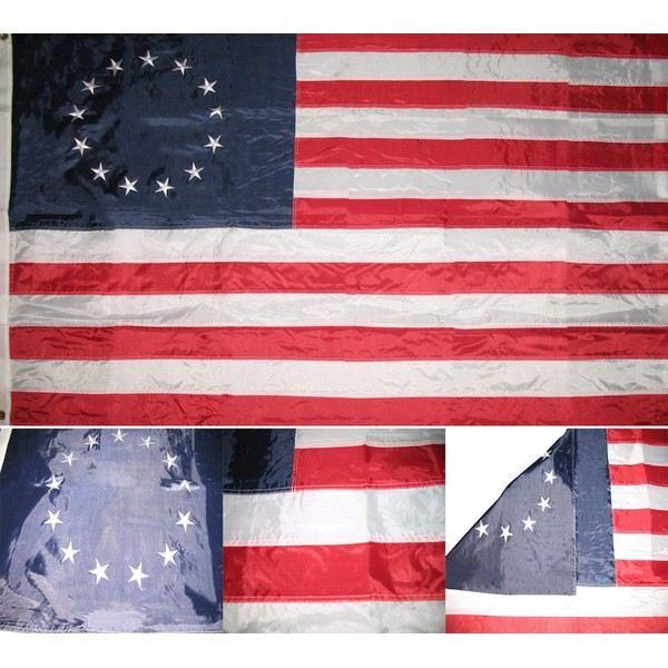 "Flags & Signs" 3x5 Embroidered Betsy Ross USA American 210D-S