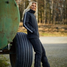 HORZE Cheyenne Womens Padded Winter Riding Pants - Black - 26/28