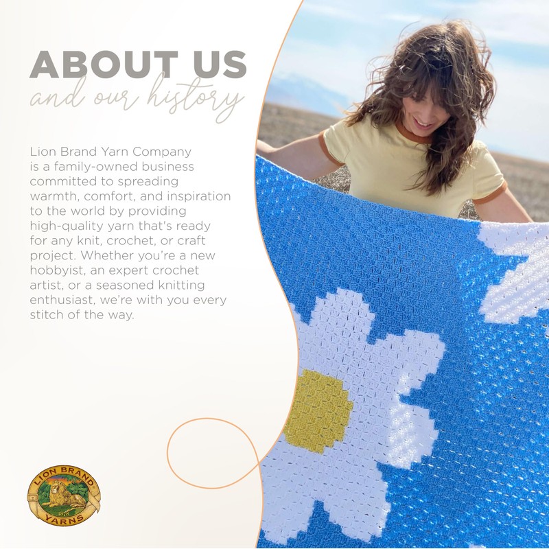 Lion Brand Yarn Basic Stitch Anti-Pilling Yarn for Crocheting, Knitting,