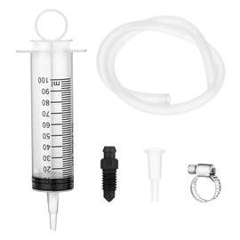 Ptwola Brake Bleeder Kit Motorcycle Hydraulic Disc Clutches Brake Oil Bleed Tool Universal Brake Fluid Extractor 100ML Syringe 50cm Hose for Motorbikes Quads System Repair Maintenance
