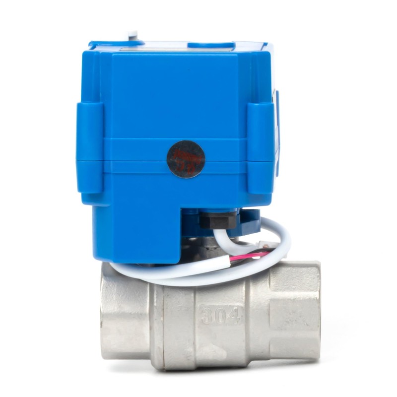 U.S. Solid Motorized Ball Valve with Manual Function - 3/4"