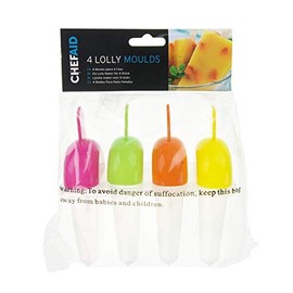 Chef Aid Lolly Mould Set, 4 Piece Lolly Set