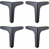 Metal Furniture Legs,Autuwintor Furniture Legs 5 Inch,Cabinet Feet Black,Modern Furniture