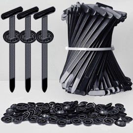 Upgraded Cable Tie Buckle Nylon Universal Heavy Duty Self-Locking, 30Pcs Automotive Zipper Clips, Ultra-Durable Button Ziptie Retainer for Car Repairs, Office, Workshop & Goods Shelves