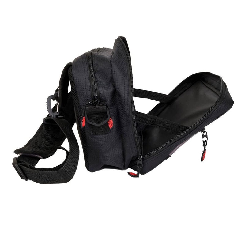 HTO Unisex's Sling Fishing Tackle Bag, Grey/Black, One Size