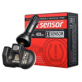 Autel TPMS Sensors MX 1 Sensor OEM Replacement Universal Tire Pressure Sensor 433/315MHz Press-in Rubber Valve Stem Programmed by TS408 TS508 TS508WF TS608 TS900 MX900TS MK900TS ITS600 MS906PRO TS