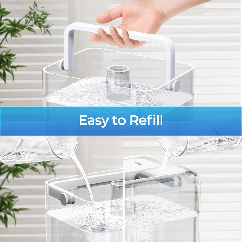 CHIVALZ Humidifiers for Bedroom, 6L Cool Mist Humidifiers for Baby