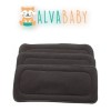 3 Absorbentes Nocturnos Charcoal 5 Capas Alva Baby Original