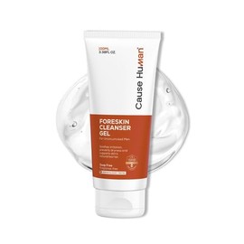 Foreskin Cleanser Gel – pH 5.5 Balanced Intimate Wash for Uncircumcised Men – Gentle Smegma & Odor Removal – Soap‑Free, Fragrance‑Free Formula | 3.38 Fl oz (100ml)