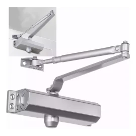 BALU Cierra Puertas Hidráulico Aluminio Plateada De 45-85kg