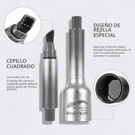 Lapiz De Cejas Gel Para Cejas Angled Brush & Dip,Pincel Líquido Para Cejas, Cejas Maquillaje Cejas Lápices Para Cejas A Prueba De Manchas, Crea Cejas 