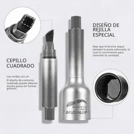 Lapiz De Cejas Gel Para Cejas Angled Brush & Dip,Pincel Líquido Para Cejas, Cejas Maquillaje Cejas Lápices Para Cejas A Prueba De Manchas, Crea Cejas 