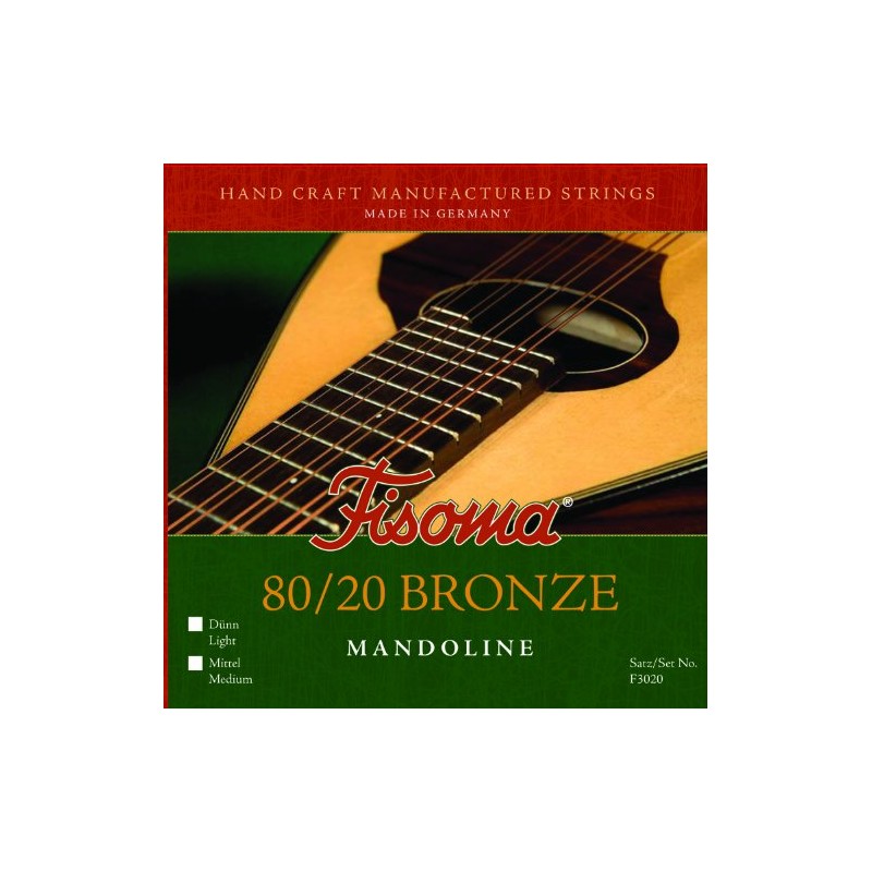 Mandolin Strings FISOMA 80/20 Bronce Set Medium