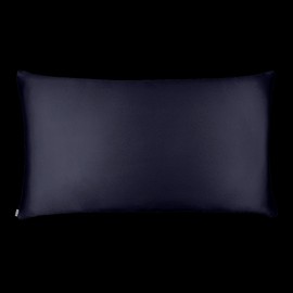 Shhh Silk Navy Silk Pillowcase - King Size