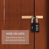Diyife 2 Pack Combination Padlock 4-Digit Combination Lock Weatherproof Metal