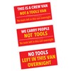 Set of 3 No Tools Left in This Van Vinyl