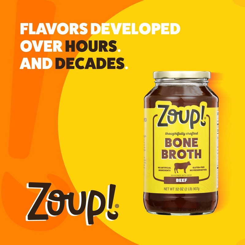 Spicy Chicken Bone Broth by Zoup! Keto-Friendly, Gluten Free, Non-GMO