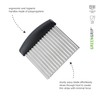 triangle Crinkle Cutter - Ultra-Sharp Stainless Steel - Creates Julienne