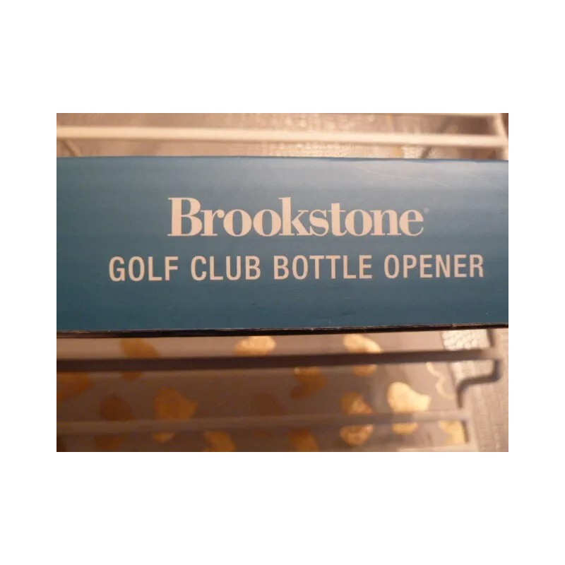 brookstone NIB BROOKSTONE golf club bottle opener