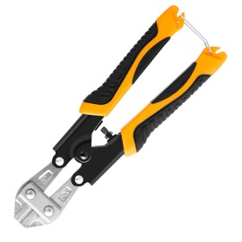 8 Inch Small Bolt Cutter 210mm Heavy Duty Durable High Strength Wire Cutter, Efficiently Cuts Thick Cables and Fencing Wire, Precise and Powerful, Ideal for Home, Garden and Industrial Use (Orange)
