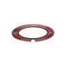 DIYUCAR ABS Plastic Matte Black Car Rear Badge Ring Logo