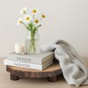 GoCraft Mango Wood Pedestal Stand – Rustic Decorative Riser for