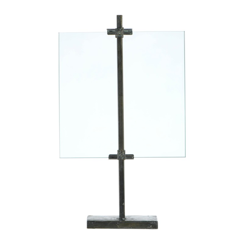 Creative Co-Op 10 in x 16.75 in Black Adjustable Metal