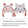 5pcs Cat Masks Therian Masks made of White Paper for