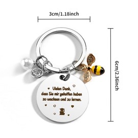 Hightopup Teacher Gift Keyring Farewell Gift Teacher Teacher Educator Primary School Nursery, 032716