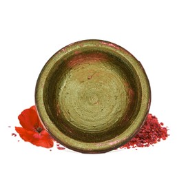 KING OF HANDMADE Moroccan Lip Stain Clay Pot & Lip Gloss: Natural Long Lasting Lipstick for Women, Moroccan Lip and Cheek Tint - Authentic Morocco Lip Clay Pot, Natural Lipstick Blush