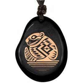 Amarumi Handmade Taguan Nut Pendant - Symbol of Joie de vivre, harmony and nature connection | Indian Jewellery, Wood, 0