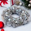 MIJOMA Christmas Wreath, Pine Cone Wreath, Beautiful Winter Decoration for