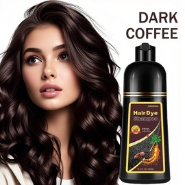 Natural Coffee Hair Dye Shampoo – 3-in-1 Herbal Formula for Men & Women, Long-Lasting Color in 10-15 Mins, Instant Color Shampoo Hair Shampoo Champu Con Tinte Para Canas, Paraben-Free & Hypoallergenic 16.9 Fl Oz:_Purple  