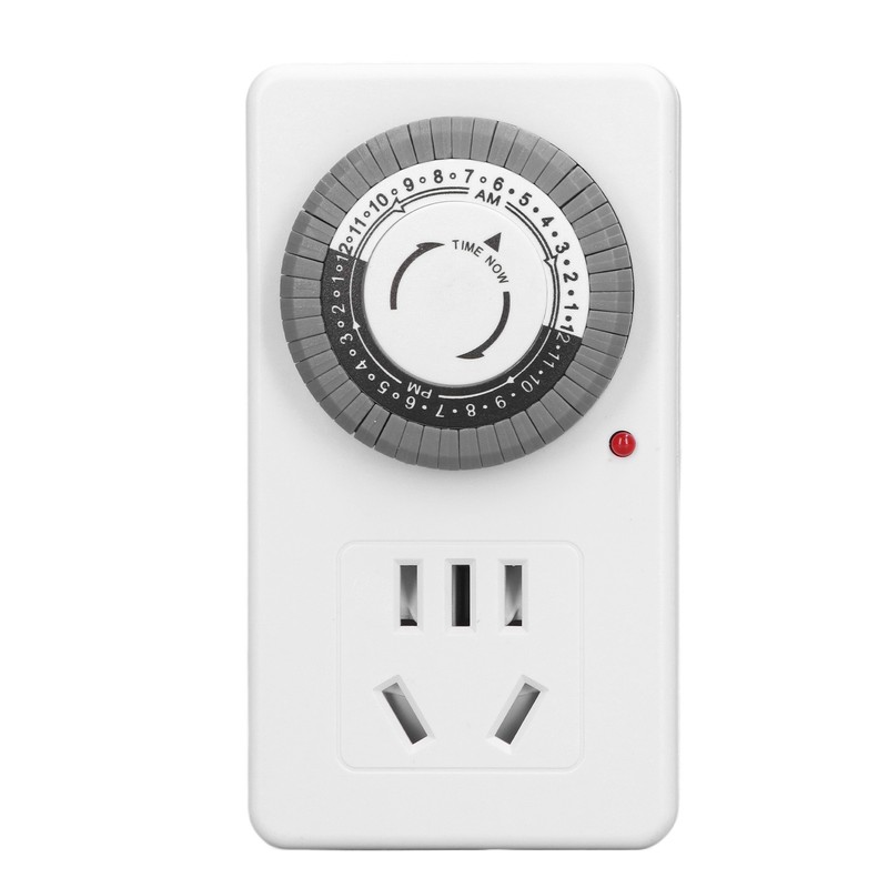 Mechanical Timer Outlet 24 Hours Timing Switch Socket Auto Shut