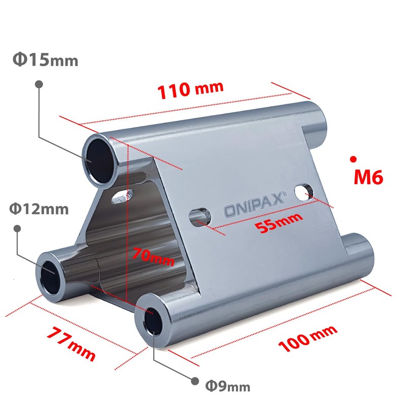 ONIPAX Triangle Bike Fork Mount Hitch Rack; For 15mmx110mm, 12mmx100mm,