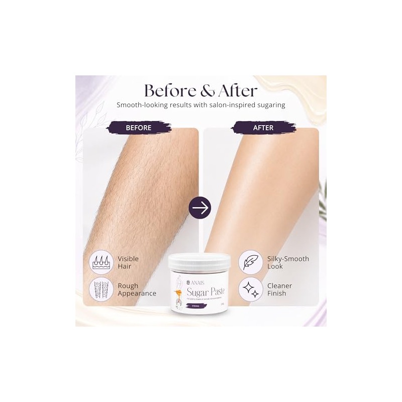 Wax Hair Removal 250g, Strong Consistency – Natural Sugaring Wax