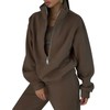 Eisctnd Womens Fleece 2 Piece Sweatsuit Lounge Set Long Sleeve