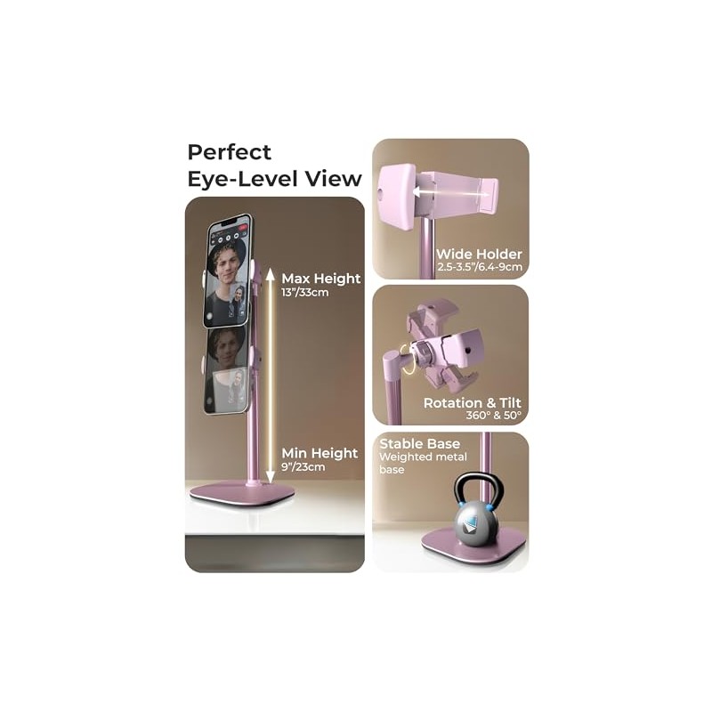 COOPER ChatStand, Soporte Ajustable para Teléfono Celular para Escritorio, Soporte