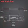 Hamolar 3 Pack 150 AMP ANL Fuse Holder Kit 0/2/4/8