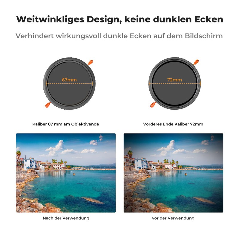 K&F Concept Nano-K Series ND Filter 55 mm CPL&ND2-ND32 2