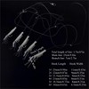 Conskyee Luminous Shrimp Baits Set, 6 Pack Soft Fishing Lure