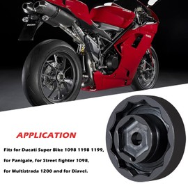 Front Rear Wheel Axle Nut Socket Tool 30mm + 55mm for Ducati Motorcycle ATVs Super Bike 1098 1198 1199 Panigale Multistrada Diavel, Removes Wheel Nuts