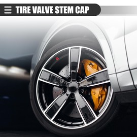 Motoforti Universal Car Tire Valve Stem Caps, Valve Stem Covers for Car SUV Bike Trucks Motorcycles, Aluminum Alloy, Red, 4 Pcs