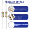 Innfeeltech 100 Pcs 1/4W 5% Tolerance 150 Ohm Carbon Film